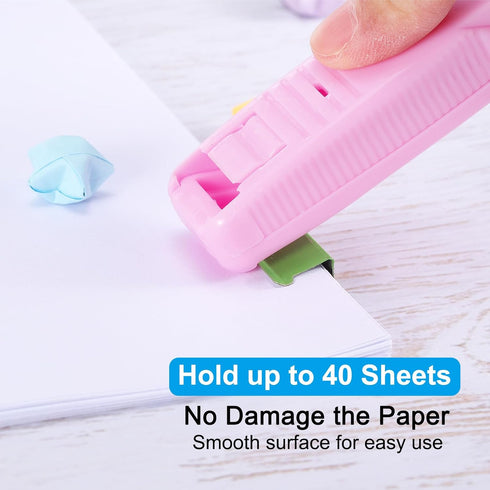 PATIKIL 4.5" x 1" Clam Clip Dispenser, 2 Set Binder Clam with 100 Pcs Clips for Binding Paper, Files, Office Documents, and Food Sealing, White & ...