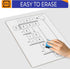 2 Pack Dry Erase Division White Board 9 x 12 Inch Small Lapboard l Durable Portable Double Sided Math Practice Whiteboard for Kids Students, Class...