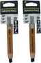 Sharpdraw Mechanical Carpenter Pencil - Carbon Fiber Lead for Razor Sharp Lines - 2 Pack...