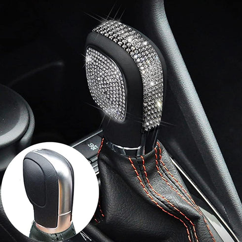 Bling Gear Shift Knob Cover Trim Decoraton Protector Compatible with Volkswagen VW Arteon Atlas Tiguan Beetle Golf Jetta Passat CC...