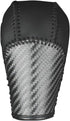 Custom Fit Black Genuine Leather Gear Shift Knob Cover for GMC Acadia 2007 08 09 10 11 12 13 14 15 2016 Automatic Accessories (Black pattern black...