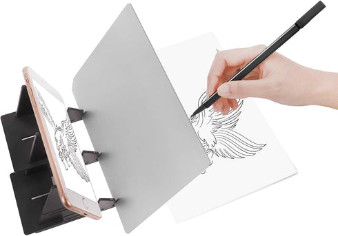 DIY Drawing Tracing Pad Optical Projector Painting Copy Board Mirror Reflection Projection Tracing Plate Board Comic Tracer Art Stencil Tool with ...