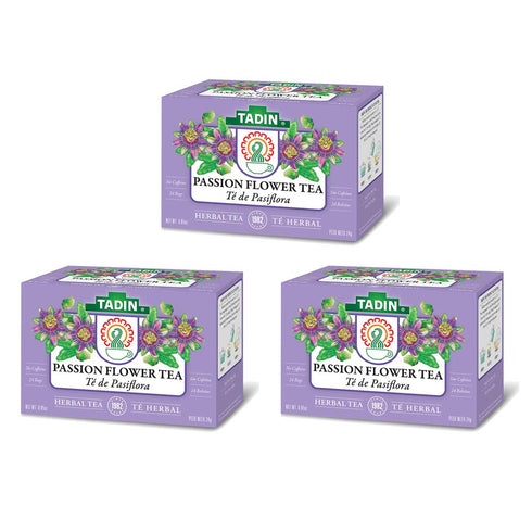 3 PACK Tadin Tea, Pasiflora - Passion Flower Tea, 72 Tea Bags - Relax Mind Muscle Pasiflora...