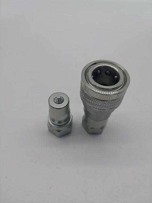 Quick Disconnect Hydraulic Coupler/Coupling 7241-B 1/4 Inch NPT (1 Set)...