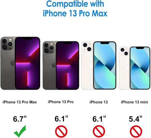 JETech Case for iPhone 13 Pro Max 6.7-Inch, Non-Yellowing Shockproof Phone Bumper Cover, Anti-Scratch Clear Back (Black)...