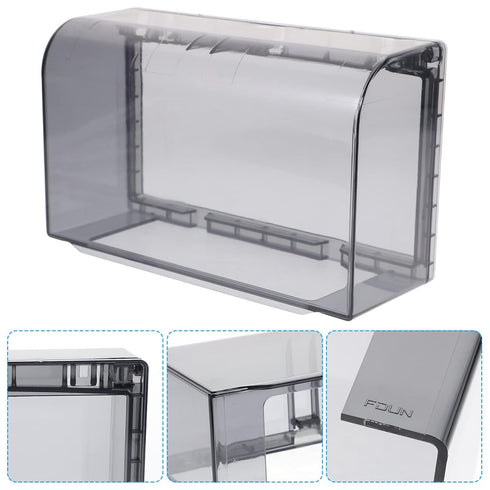 Outdoor Receptacle Protector Weatherproof Outlet Cover Flip Socket Cover Box Wall Plug Socket Box Outlet Outdoor Receptacle Protector, Black...