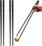 2 Pairs 12.6 Inches (32cm) Cooking Extended Chopsticks Reusable, Fiberglass Chop Sticks for Kitchen Noodles Frying Hotpot, Japanese Chinese Extra ...
