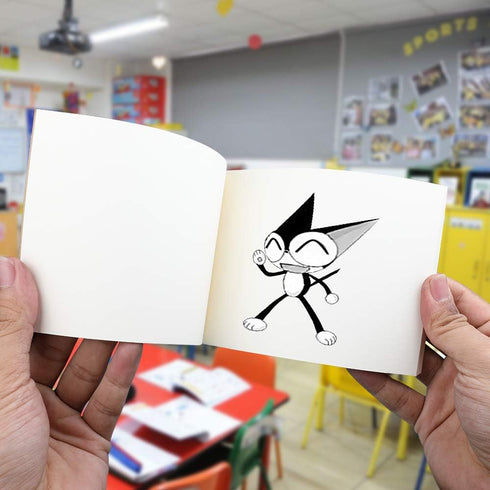 10 Pack Blank Flipbook for Animation, Sketching, and Cartoon Creation, 4" x 5.55'' Animation Flip Book Mini Sketch Pad for Kids, 120 Pages (60 She...
