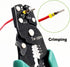 Crimping Tool, Wire Crimper Tool with Stripper Cutter, Crimping Pliers for Open Barrel Terminals and Heat Shrink Connectors, Crimping for 26-10 AW...
