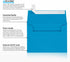 LUXPaper A2 Invitation Envelopes | Peel & Press | 4 3/8" x 5 3/4" | Pool Blue | 80lb. Text | 50 Qty...