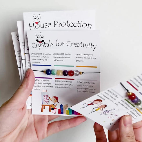 Fuqimanman2020 6mm Spiritual Crystal 7 Chakra Stretch Bracelet Natural Stone Healing with Meaning Cards Quartz Amethyst Reiki Beaded for Women Men...