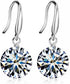 925 Sterling Silver Earings Dangle Shiny Cubic Zirconia Studs Hypoallergenic for Women | Earrings for Women Trendy | Dangling Earrings for Women |...
