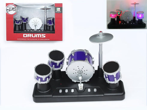 PowerTRC Finger Drum Set, Mini Electric Small Desktop Fun Novelty Accessories Instrument Game Party Favor with Lights & Sounds for Kids Adults...