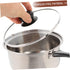1 Set Stainless Steel Pot Saucepan Soup Pot Cooking Pan Deep Skillet Nonstick with Lid Stainless Steel Stock Pot Milk Stockpot Small Pot Sauce Pan...