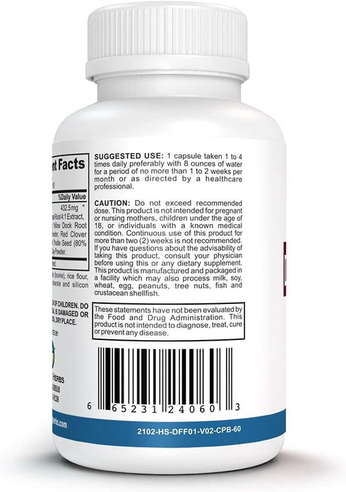 Amazing Herbs Detox/Flush Blood Purifier - All Natural Detoxifying Supplement Made with 7 Powerful Cleansing & Purifying Agents - 60 Count...
