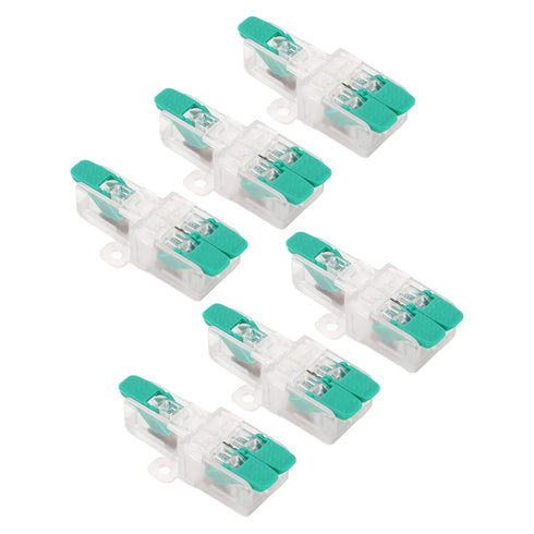 20PCS Wire Splice Connector Lever Wire Connectors Nuts 1 in 2 out Compact Wire Conductor Connector 41A 450V Electrical Connectors for 10-20AWG Wir...