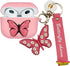 YQG Compatible with Airpods 3rd Gen 2021 Case Cover, Cute 3D Butterfly Fashion Cartoon Liquid Silicone Kids Teens Cases with Fun Cool Keychain for...