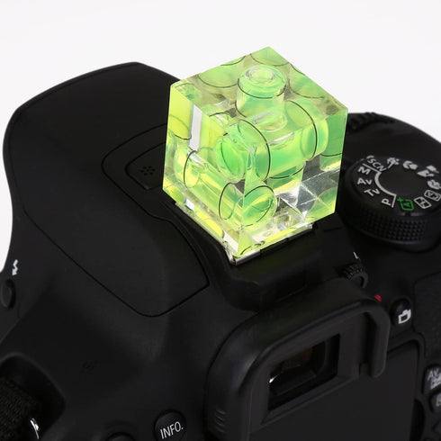 Camera Level Hot Shoe Level, Hot Shoe Bubble Level Camera Hot Shoe Cover 3 Axis 2 Axis 1Axis Bubble Spirit Level Compatible with Nikon, Olympus, P...