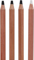 PRO ART 3 Degree Pencil Set Charcoal & White 4pc Carded...