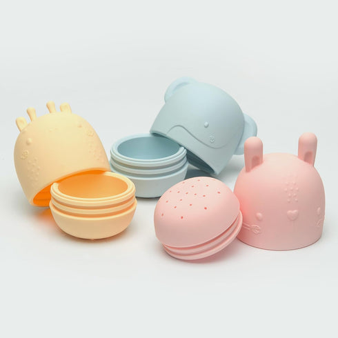 Loulou Lollipop Silicone Squirt and Play Mold-Free Bath Toys - Pastel...
