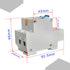Aopin 1 Poles 6A 230V Miniature Circuit Breaker Low-Voltage DZ47-63 DIN Rail Mount, Residual Current Circuit Breaker Leakage Overload Short Circui...