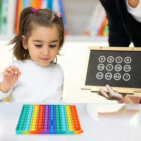 9x9 Multiplication Table Game Toy, Push Pop Bubble Mathematical Operations, Mental Arithmetic and Fidget Sensory Toy.Stress Reliever Anxiety ,Mult...