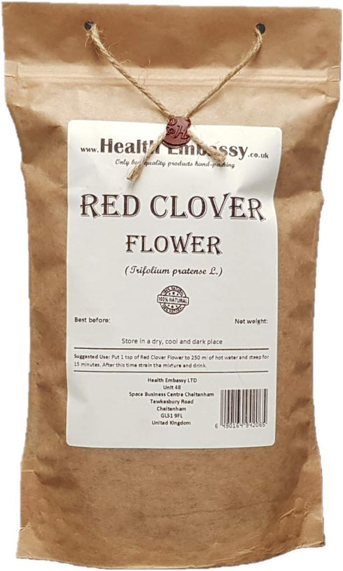 Health Embassy Red Clover Flower | Trifolium Pratense L | 100% Natural (50g)...