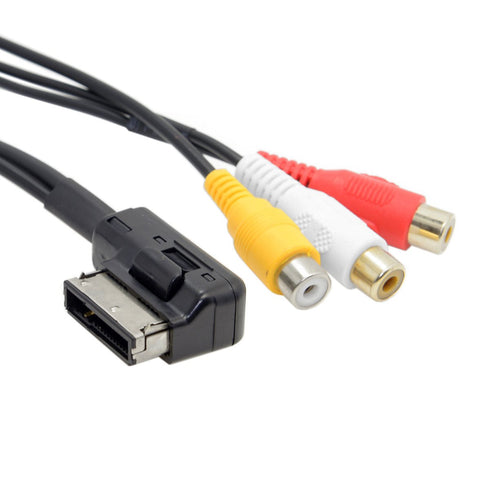 cablecc AMI MMI to 3 RCA Audio Video Cable Female DVD Video and Audio Input Cable for Audi A1 A7 A8 VW Car...