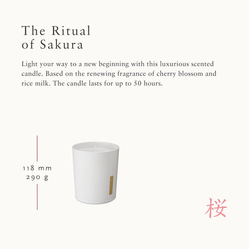 RITUALS Sakura Home Decor 290g Cherry Blossom & Rice Milk Scented Candle...