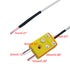 TWTADE 5pcs 3M K Type Mini-Connector Thermocouple Temperature Probe Sensor Measure Range -50~350°C...