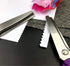Pinking Shears, Stainless Steel Dressmaking Scissors, Serrated and Scalloped Blades, Professional Sewing Craft Cut Tailor Zig-Zag Tool, Fabric Dec...