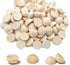 100 PCS 25mm Split Wood Balls, Small Natural Unfinished Half Round Wooden Beads for Kids Craft...