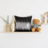 Eternal Beauty Sequin Pillow Covers, Glitter Decorative Pillowcase for Home Decor Throw Cushion Couch Sofa Bed Living Room, 18x18 inches, Black+Si...