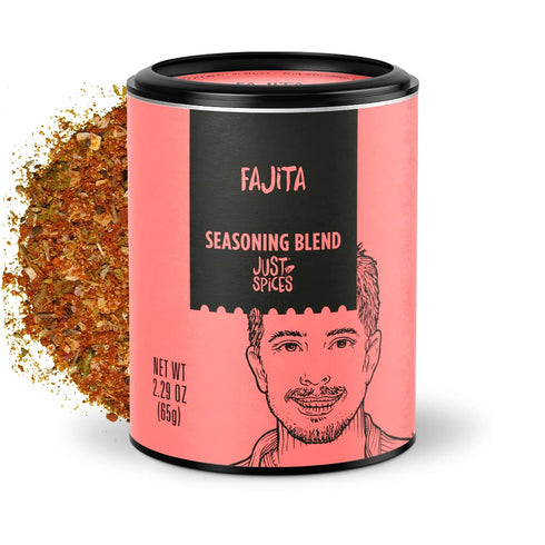 Just Spices Fajita Seasoning Blend, 2.29 oz. I Mild fajita mix for authentic Tex-Mex cuisine I Adds a smoky, spicy flavor to your chicken, pork or...