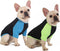 Dog Quick Dry Shirts,Summer Raglan Lightweight Blank Medium Clothes,Dogs Sun Protection Tshirts Boy Girl Solid Clothing,Black/Green + Black/Blue M...