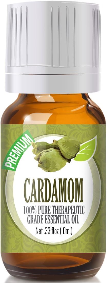 Healing Solutions Pure Cardamom Essential Oil 10ml (0.33 oz) – Aromatherapy Oil for Skin...
