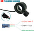 Electric Bike 130X Thumb Throttle Compatible with Left and Right-Handed Ebike Throttle 12V/24V/36V/48V/52V/60V/72V Universal Voltage Electric Bicy...