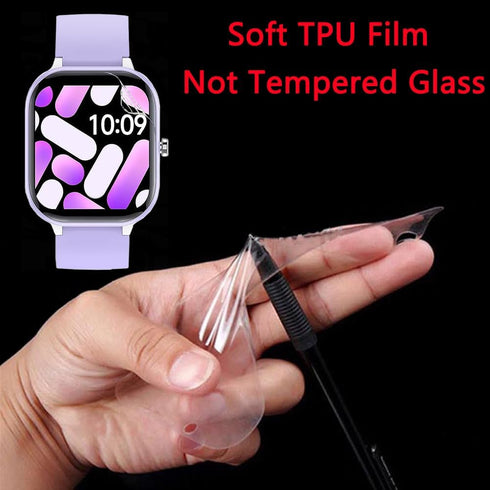 6 Pack Compatible with HENGTO H39 Plus Fitness Tracker Screen Protector Film for ZURURU H39Plus 1.4” Kids Smartwatch Screen Protectors Foils Scree...