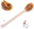Updated Modern Version Toilet Bowl Brush, Natural Coconut Fiber Brush Head and Beechwood Handle for Bathroom Toilet - Sturdy, Deep Cleaning, Eco-F...