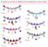 VICTLOV 126 Pieces Charm Bracelet Making Kit, DIY Craft for Girls, Unicorn/Mermaid Crafts Gifts Set for Arts and Crafts for Girls Teens Ages 8-12...