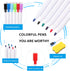 2 Pack Magnetic Dry Erase White Board for Fridge, Small Whiteboards with 6 Markers and 1 Eraser for Refrigerator, Mini Notepads for Kids and Stude...