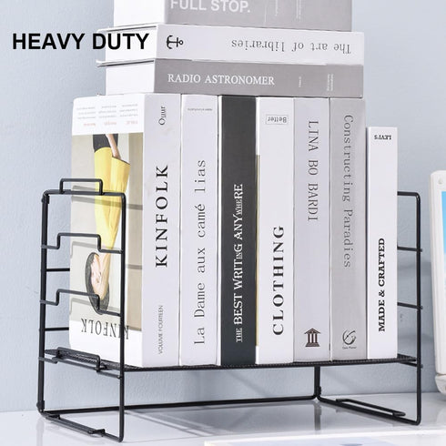 Multipurpose Desk Organizer Shelf - Space-Saving Mesh Desktop Rack, Stackable Supplies Storage for Office Accessories, Letter & Paper Tray Organiz...