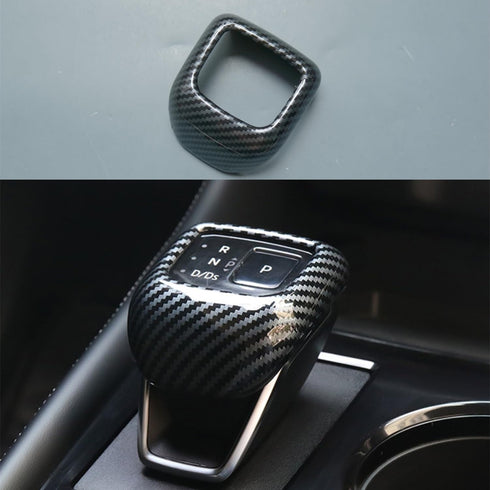 New Interior Trim Center Gear Shift Knob Cover Accessories for Nissan Rogue 2021 2022 2023 Pathfinder (Carbon Fiber Print)...