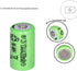6 Packs 1/3aaa 200mah 1.2v NI-MH Rechargeable Battery for Outdoor Solar Garden Art Light Battery (Not AAA Standard Size Batteries, 1/3 The size of...