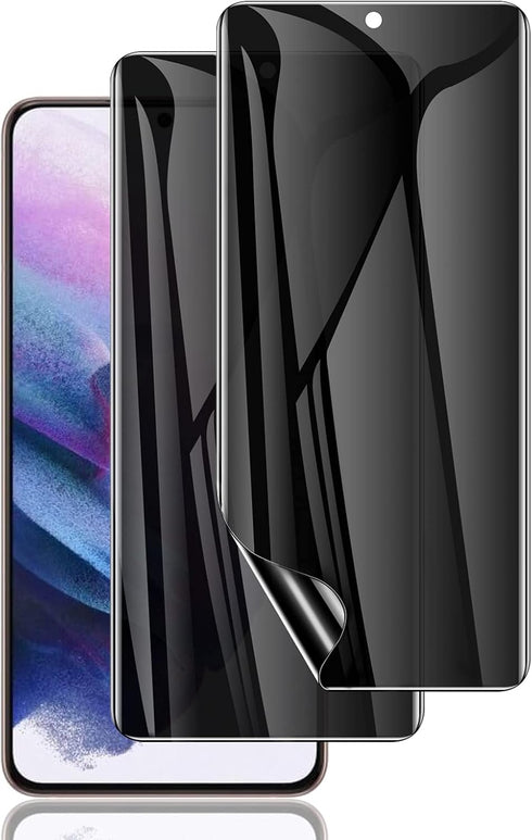LYWHL [2 Pack for Samsung Galaxy S21 Plus Privacy Screen Protector, Anti-Spy Full Adhesive Flexible Film for Galaxy S21 Plus, [Compatible Fingerpr...