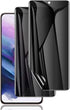LYWHL [2 Pack for Samsung Galaxy S21 Plus Privacy Screen Protector, Anti-Spy Full Adhesive Flexible Film for Galaxy S21 Plus, [Compatible Fingerpr...