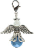 An Angel For The Bride Something Blue and Silver Tone 1 x 1 Zinc Metal Bouquet Charm...