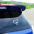 Love Cross Sticker Decal, Love Heart Cross Stickers, Decal Vinyl Sticker for Notebook, Car, Laptop, Window 8.7''×6''...
