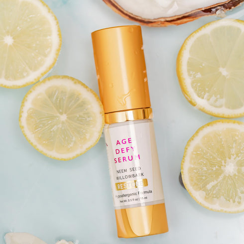 Restore Age Defying Serum - Vegan DMAE Face Firming Serum for Age Spots Removal on Face - Hypoallergenic Anti Aging Neem, White Willow, Algae, Vit...