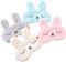 4 Pack Cute Animal Rabbit Sleeping Eye Mask Soft Plush Blindfold Sleep Masks Eye Cover for Kids Girls Women Home Sleeping Traveling...